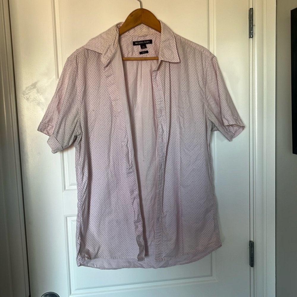 Michael Kors slimfit short sleeve button down. Large.